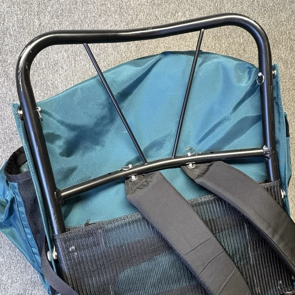 VTG Kelty Yukon External Aluminum Frame Hiking Backpack  Green/Blue Sz L/XL